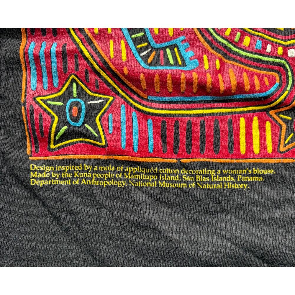 Vintage Smithsonian 150th Anniversary Graphic T Shirt Black Single L/XL - Picture 4 of 6